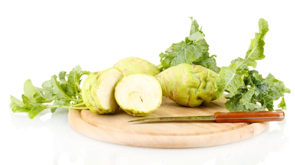 Fresh turnip isolated on white — Stock Photo, Image