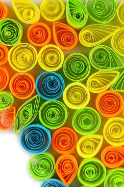 renkli quilling yakın çekim