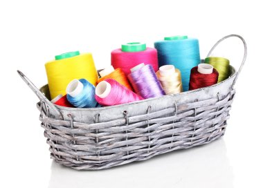 Sepette Beyaz izole parlak konu