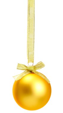 güzel bir Noel top, üzerinde beyaz izole