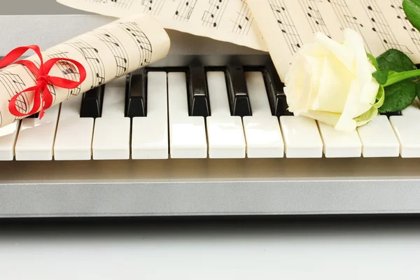 Background of piano keyboard — Stock Photo, Image