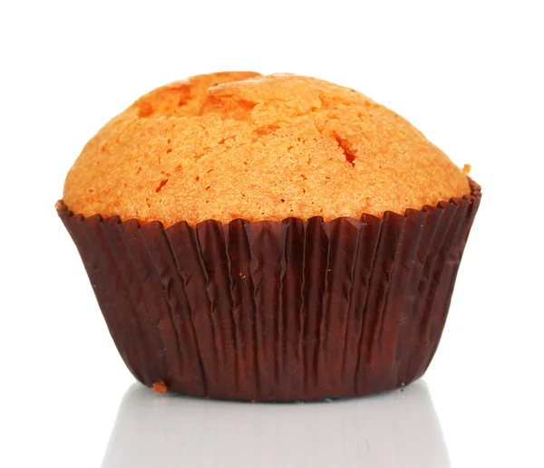 Čerstvý muffin izolovaný na bílém — Stock fotografie