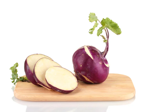 Fresh turnip isolated on white — Stock Photo, Image
