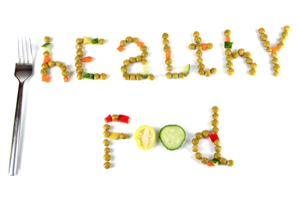 Hälsosam mat isolerad på vit — Stockfoto