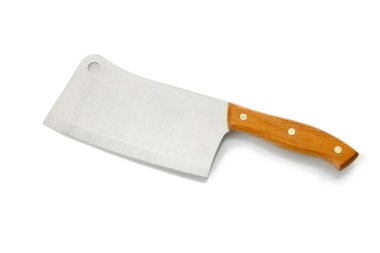 Beyaz arka plan yakın çekim izole et cleaver