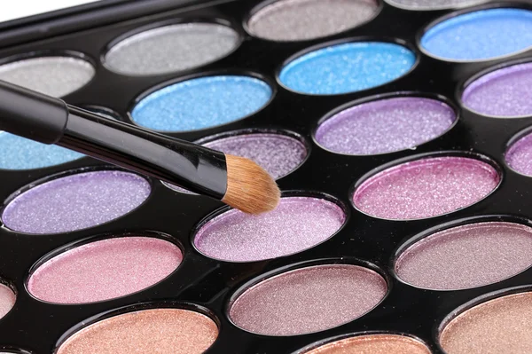 Bright eye shadows close-up — Stock Photo, Image