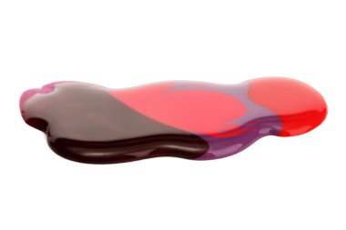 beyaz izole renkli oje damla