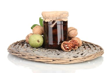 hasır mat ceviz reçeli-kavanoz