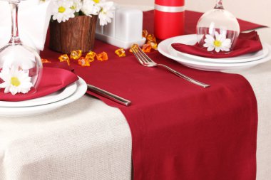 Restoran zarif Tablo ayarı