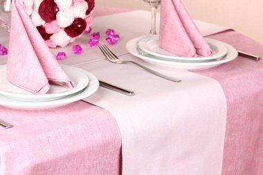 Restoran zarif Tablo ayarı