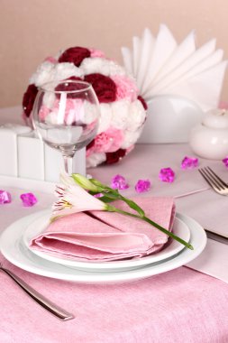 Restoran zarif Tablo ayarı