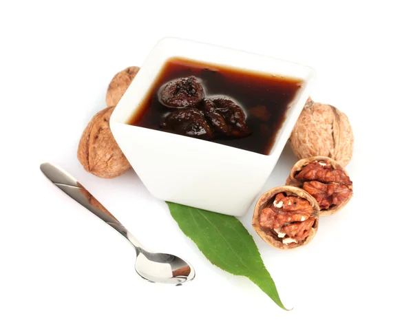 Jam walnuts in a bowl — ストック写真