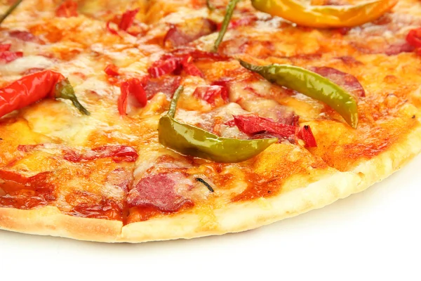 Вкусная пицца пепперони крупным планом — стоковое фото