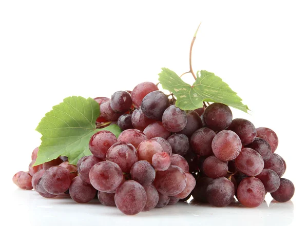 Ripe sweet grapes isolated on white — Stock Photo, Image