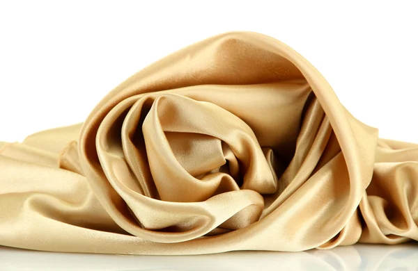Hermosa cortina de seda, aislado en blanco —  Fotos de Stock