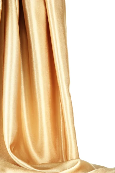 Beautiful silk drape, isolated on white — Stock Photo, Image