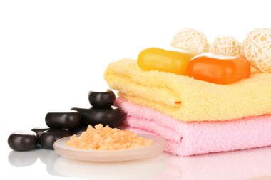 beyaz izole güzel spa ayarı