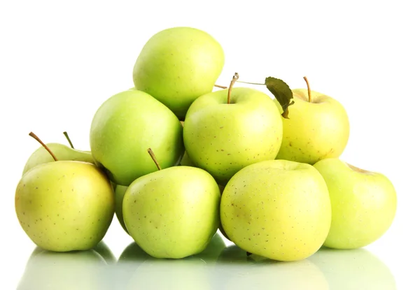 Sappige appels, geïsoleerd op wit — Stockfoto