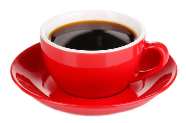 赤白で隔離される強いコーヒー 1 杯 — ストック写真