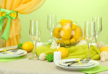 güzel tatil Tablo ayarı ile limon, yakın çekim