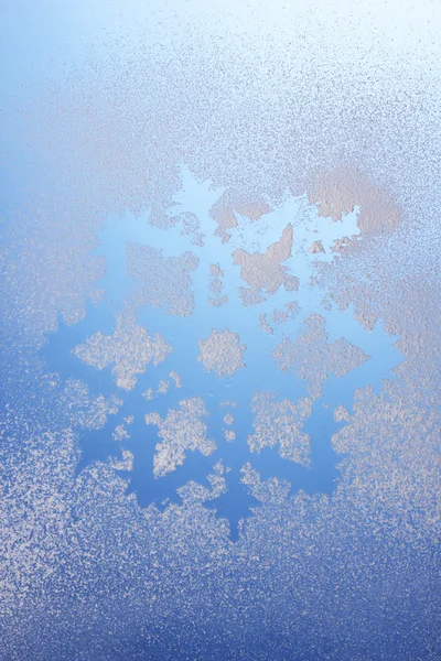 Modello fiocco di neve sulla finestra — Foto Stock