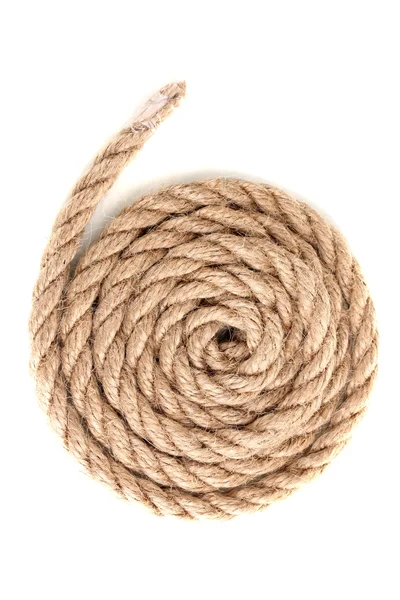 Skein of rope isolated on white — Stock Photo, Image