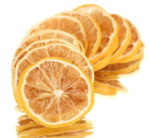 Dried lemons isolated on white — Stock Photo, Image
