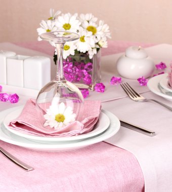 Restoran zarif Tablo ayarı