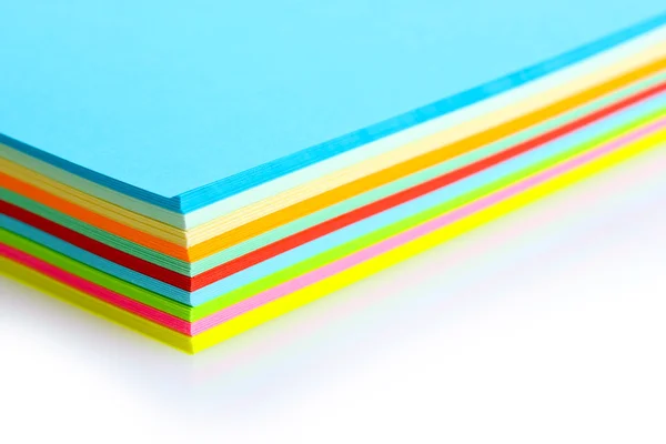 Bright colorful paper isolated on white — Stock Photo, Image