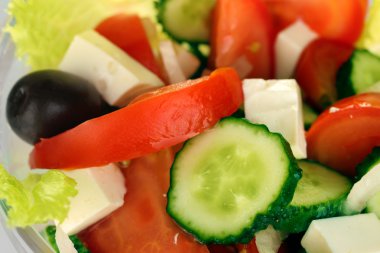 lezzetli salata yakın çekim