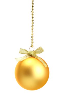 güzel bir Noel top, üzerinde beyaz izole