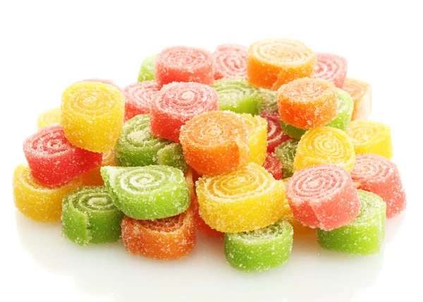 Sweet jelly candies isolated on white — Stock Photo, Image