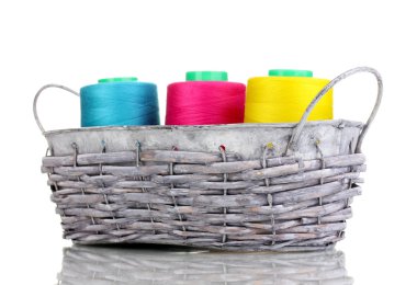 Sepette Beyaz izole parlak konu