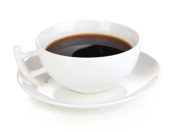 Una tazza di caffè forte isolato su bianco — Foto Stock