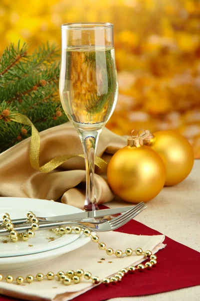 Beautiful christmas setting, close up — Stock Photo, Image