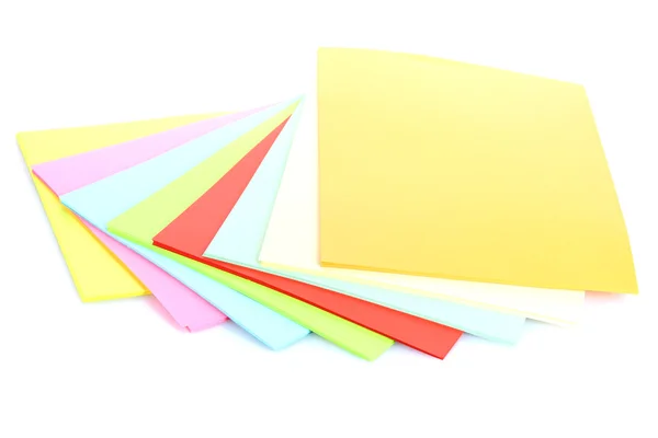 Bright colorful paper isolated on white — Stock Photo, Image