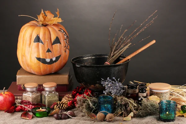 Strašidelné halloween laboratoř — Stock fotografie