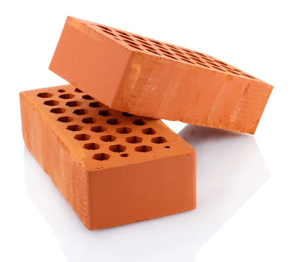 Bricks, isolated on white — Stock Photo, Image