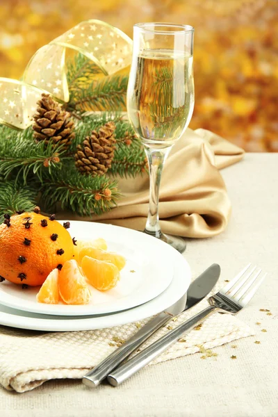 Hermoso escenario de Navidad, de cerca — Foto de Stock