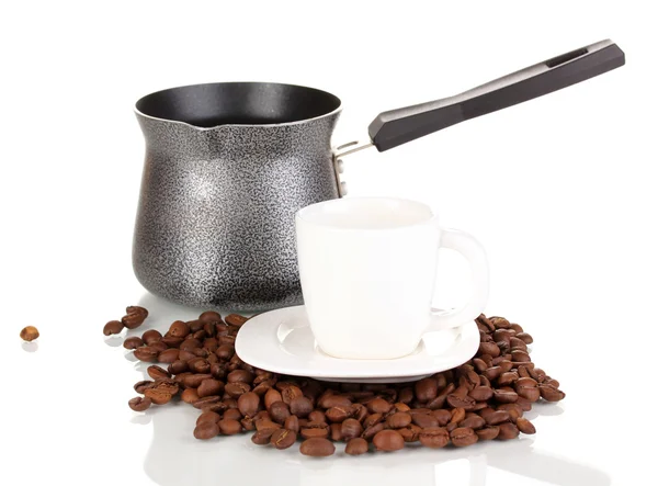 Kaffeemaschine isoliert auf weiß — Stockfoto