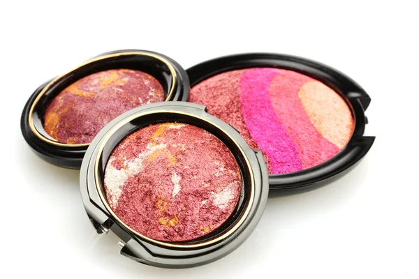 Heldere eye shadows, geïsoleerd op wit — Stockfoto