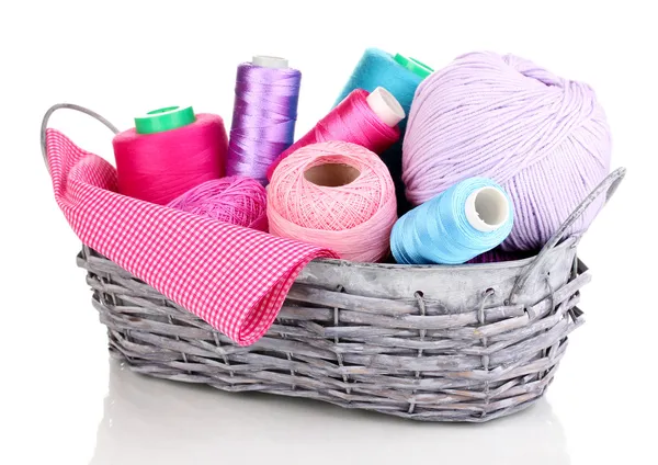 Sepette Beyaz izole parlak konu