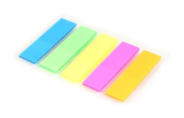 Stack of colorful Sticky Notes isolated on white — Stock Photo, Image