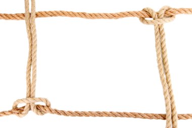 ip üzerinde beyaz izole kare oluşur