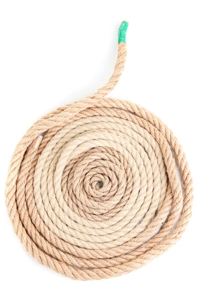Espinha de corda isolada sobre branco — Fotografia de Stock