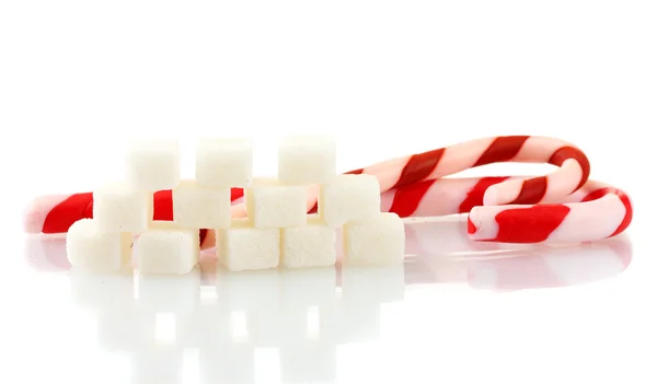 Koncepcja: Ilość cukru w żywności — Zdjęcie stockowe