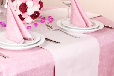 Restoran zarif Tablo ayarı