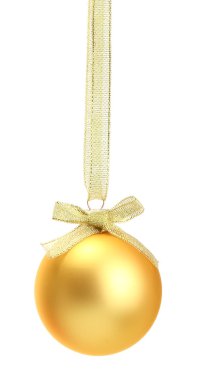 güzel bir Noel top, üzerinde beyaz izole