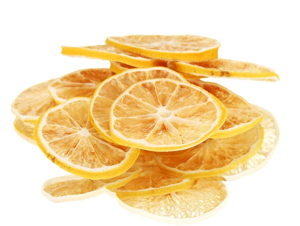 Limones secos aislados en blanco —  Fotos de Stock