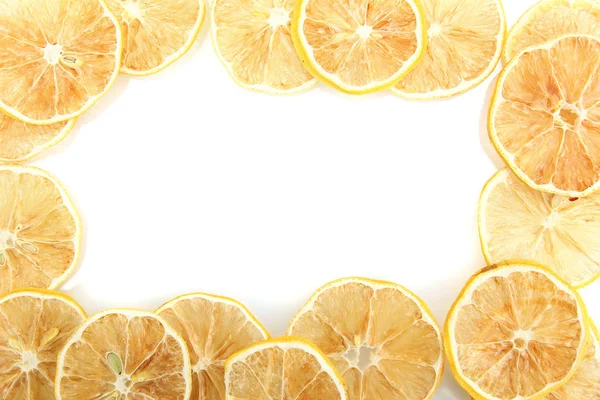 Citrons secs isolés sur blanc — Photo